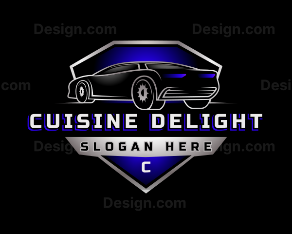 Race Car Vehicle Logo