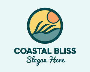 Ocean Wave Surfing logo