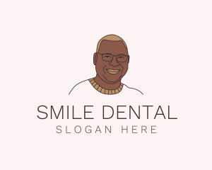 Smiling Man Character  logo design