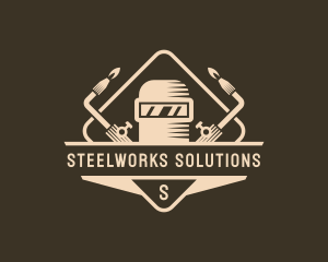 Automotive Welding Ironworks logo design