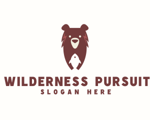 Bear Fish Wildlife logo design