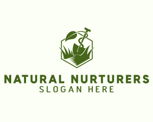 Landscaping Shovel Plant logo design