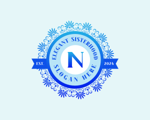 Greek Nu Letter N logo