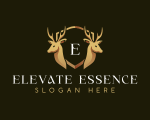 Elegant Deer Crest Logo