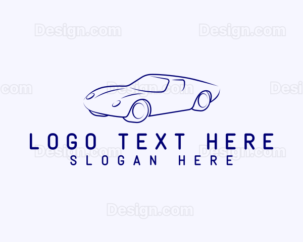 Blue Automotive Car Logo