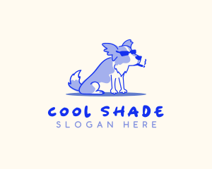 Pet Dog Smoking logo design