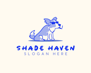 Pet Dog Smoking logo design