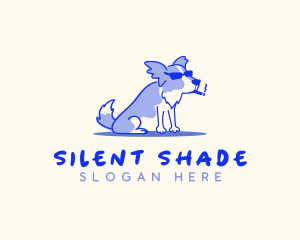 Pet Dog Smoking logo design