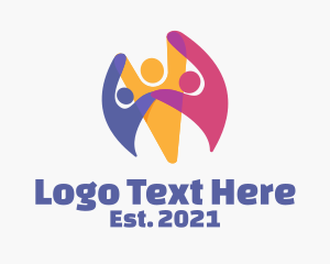 Colorful Human Charity  logo