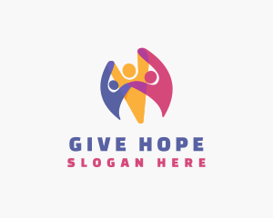 Human Charity Health Center logo design