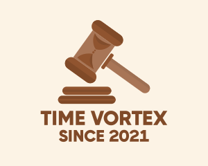 Gavel Hourglass Adjucator logo