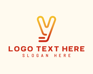 Modern Letter Y logo