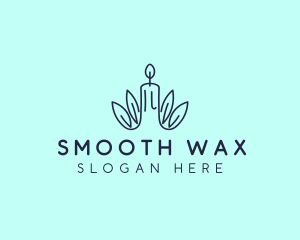 Candle Wax Leaf logo