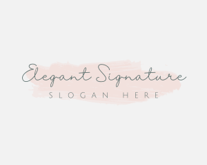 Feminine Handwritten Cursive logo design