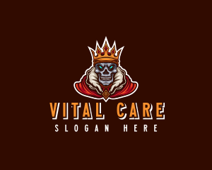 King Skull Crown Logo