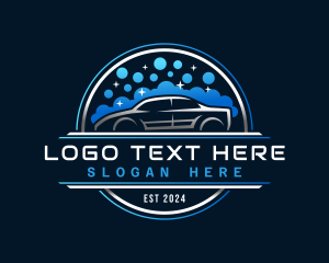 Automotive Car Washing Logo