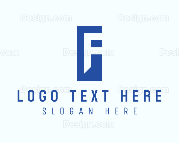 Generic Blue Letter F Logo