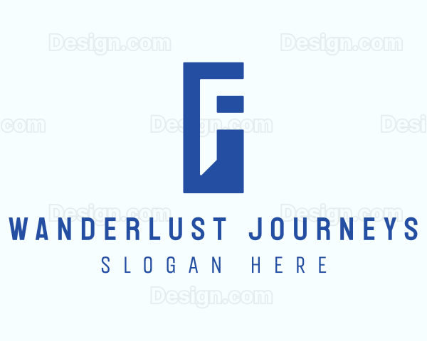 Generic Blue Letter F Logo
