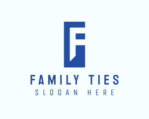 Generic Blue Letter F logo design