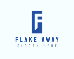 Generic Blue Letter F logo design