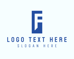 Generic Blue Letter F logo