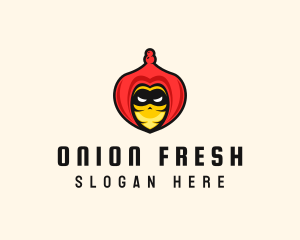 Mysterious Onion Ninja logo design