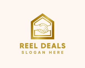 Real Estate Deal Handshake logo design