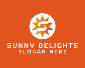 Summer Sunrise Letter S logo
