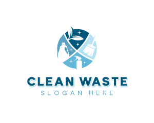 Cleaning Janitorial Sanitation logo design