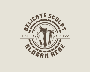 Rustic Carpenter Tools  logo design