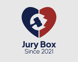 Justice Gavel Heart  logo