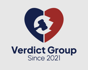 Justice Gavel Heart  logo