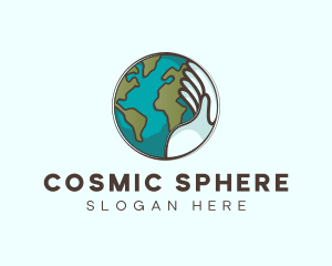 Hand Sphere Global logo design