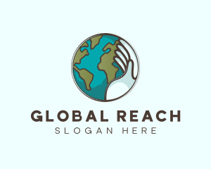 Hand Sphere Global logo design