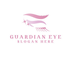 Pink Eyelash Cosmetics logo design