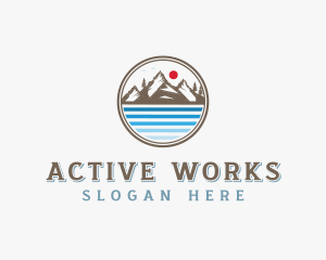 Mountain Peak Adventure logo design