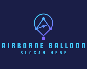 Circuit Balloon Bulb logo design