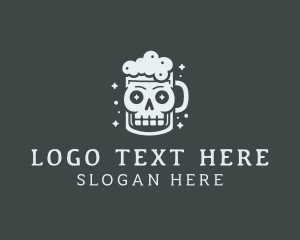 Mug - Beer Skull Mug logo design