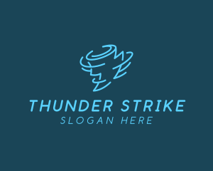 Tornado Wind Weather logo design