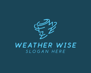 Tornado Wind Weather logo design