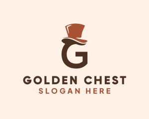 Gentleman Hat Letter G  logo design