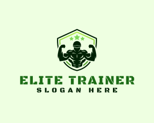 Army Fitness Gym Trainer logo design