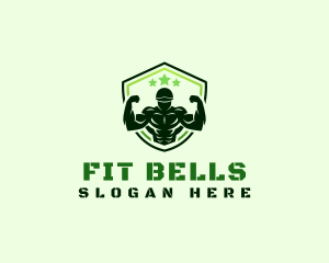 Army Fitness Gym Trainer logo design