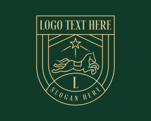 Elegant Horse Crest logo