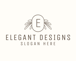 Organic Floral Wellness Spa logo design