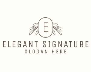 Organic Floral Wellness Spa logo design