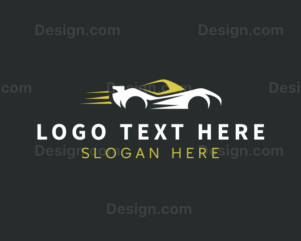 Fast Sports Car Vehicle Logo