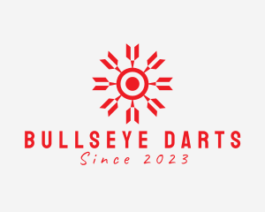 Modern Dartboard Sun logo design