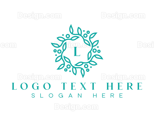 Elegant Wreath Lettermark Logo