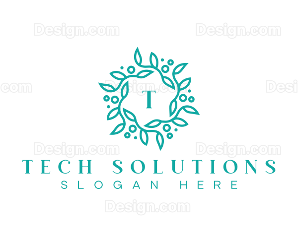 Elegant Wreath Lettermark Logo